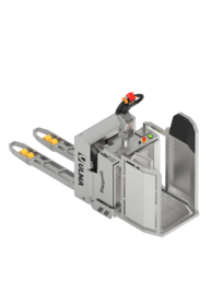 ULMA Inox RVS Elektronische palletwagen met opklapbaar bestuurdersplatform | PPT20